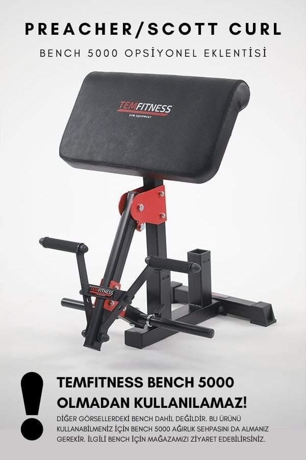PREACHER / SCOTT CURL APARATI (BENCH 5000 UYUMLUDUR)